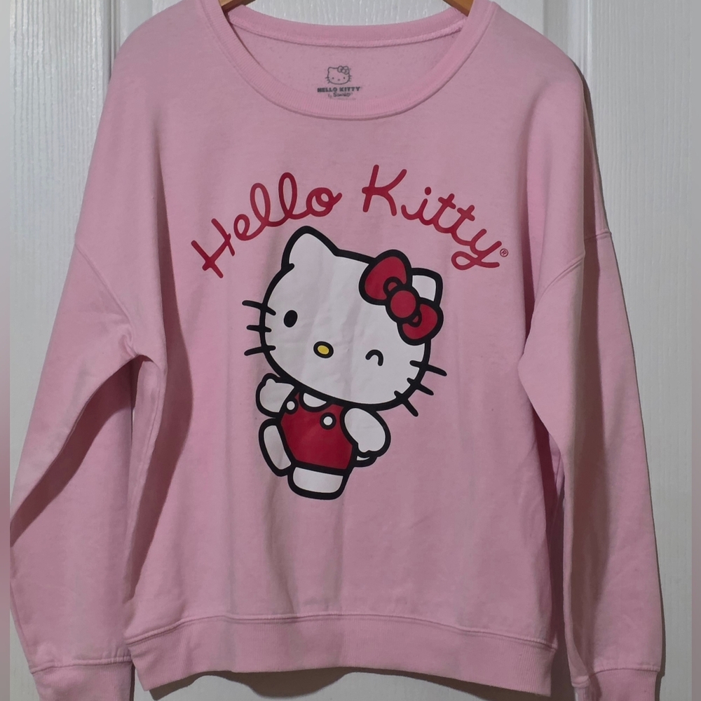 Hello Kitty Light Pink Crew Neck Sweater